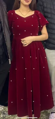 Платье велюровый