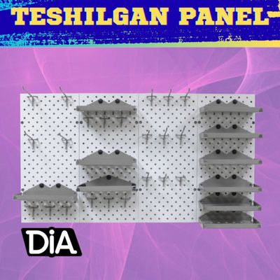 Teshilgan panel, перфопанели, do'konda ilgaklar uchun panel