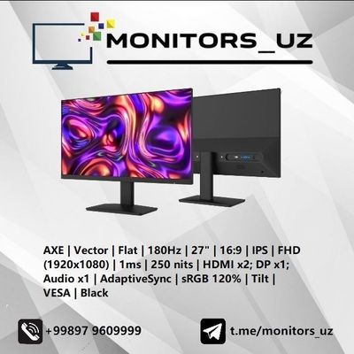 [NEW] монитор AXE 27 IPS 180Hz