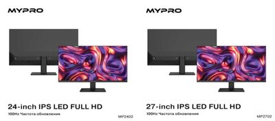 Офисный монитор MYPRO 24/27 IPS LED FHD 100Hz