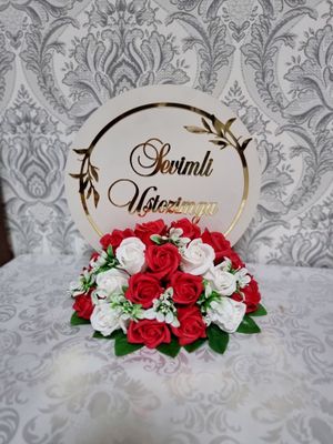 sovunli va suniy gullar zakazga tayyorlanadi.