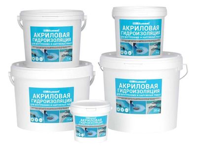 Акриловая гидроизоляция, Россия, 7 кг.