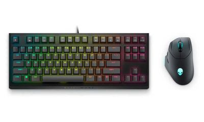 Комплект игровой клавиатуры и мыши Alienware – AW420K и AW620M