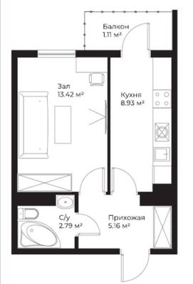 Продается 1/16/16 квартира в ЖК Ассалом Сохил