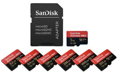 SanDisk Extreme Pro (200 МБ/с) Micro SDXC 32,64,128,256/ Доставка 24/7