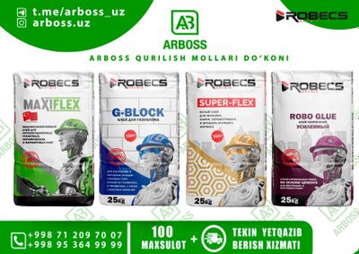 Robecs Drymix (25kg) semon, shpaklevka, suvoq, sement ishlari uchun !