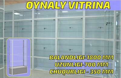 Oynaly vitrina, Акция, прилавки, savdo vitrinalar stellajlar