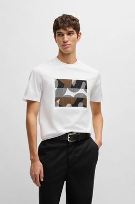 BOSS мужская футболка из мерсеризованного хлопка РАЗМЕР L, XL