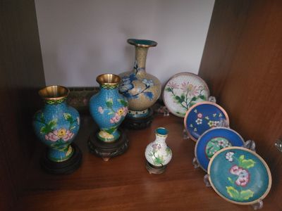 Вазы клуазоне разных видов