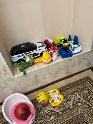 Горшок детский игрушки машинки мягкие игрушки мячи