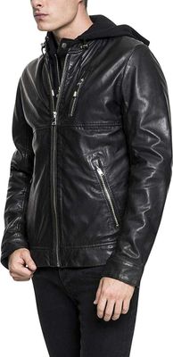 Кожаная куртка LAMARQUE Slayer Washed Lambskin Leather Biker Jacket!