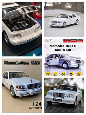 Mercedes Benz w140 1:32 masshtabda (kolleksiya uchun ham)