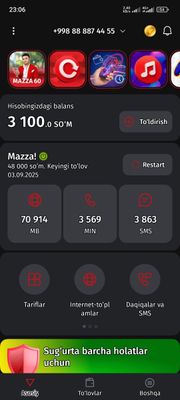 Auksiyonni sim karta sotiladi