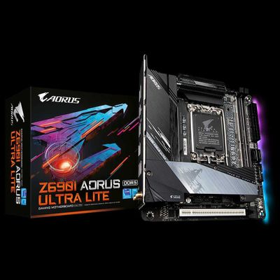 Новая Материнская плата GIGABYTE Z690I AORUS ULTRA LITE. Micro ATX.