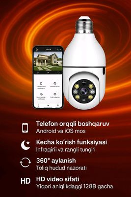 Wifi kamera - uy va ofisni kuzatish mumkin
