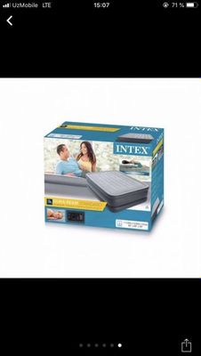 Двуспальная надувная кровать Intex 64140 Essential Rest Airbed (152x20