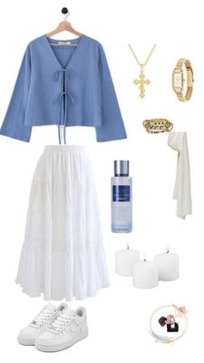 Комплект из юбки и кофточки в стиле Pinterest.