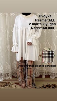 Sifatli kiyimlar.Razmer S va M