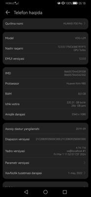 HUAWEI P30 Pro256/8 Kamera oyni oladi, Pubgda ekstroni ochib berad