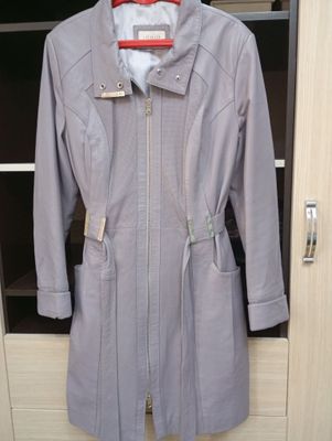 Плащ женский кожаный
