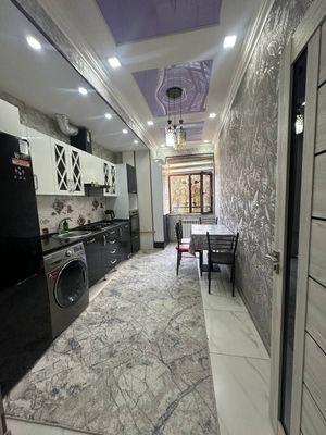 Чиланзар-24 квартал Новастройка 2/2/5 с обстановкой мебелью и техникой