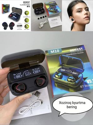 Poverbankli simsiz quloqchin M10 Airpods