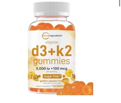 Vitamin d3+k2, gummy,jele,5000 iu,240 tali ,Bolalar Va kattalar uchun