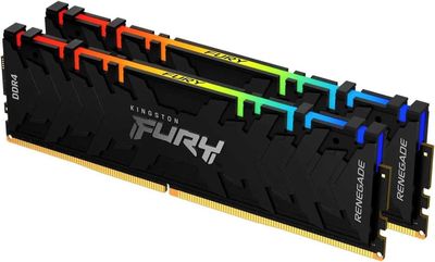 оперативная память Kingston DDR4 16GB(8*2) 3200Mhz RGB FURY