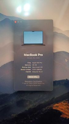 Macbook M3 Pro 36/512