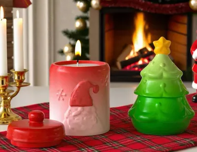 свечи новогодние