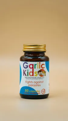 Garlic Kids capsules 450мг № 60 в стеклянной банке НОВИНКА!!!