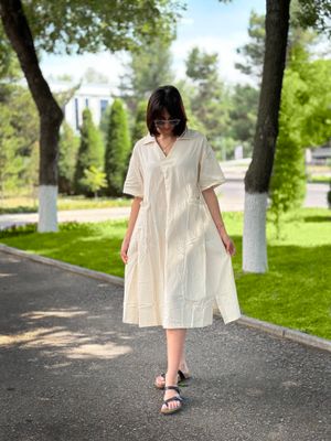 Женское платье,2-цвета, с карманами, летнее
