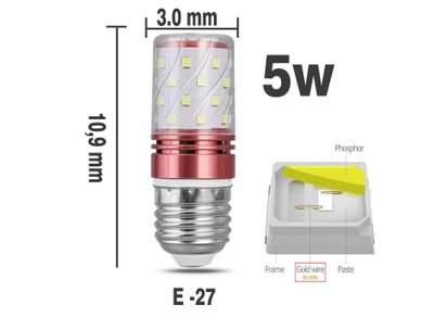 5W LED лампа E-27