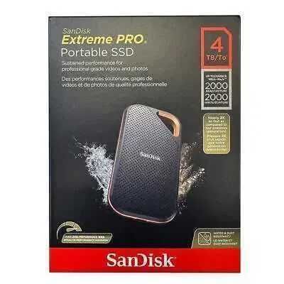 Внешний SSD SanDisk 4TB Extreme PRO Portable V2 до 2000 MB/s