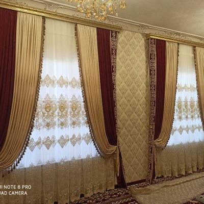Har xil fasondagi pardalar podushkalar diva uchun chixollar tikamiz