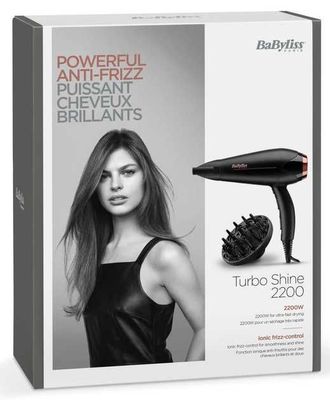 Фен профессиональный Babyliss Turbo Shine D570DE, гарантия 1 год.
