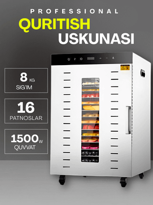 Sabzavotlar uchun US-16 degidratori,  quritgich