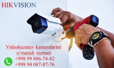 Videokuzatuv kameralarini o‘rnatish xizmati