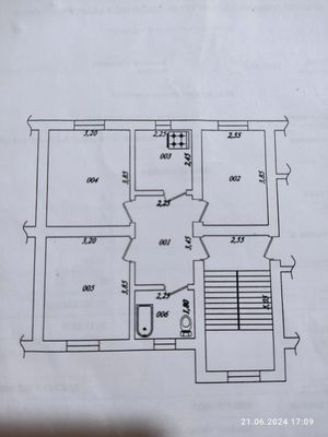 Продается квартира 3 комнатная 3/3. По адресу Ташкентская обл. Кибрай