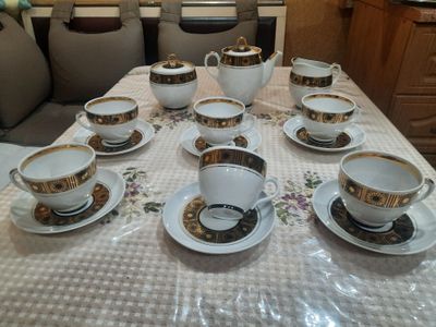 Абсолютно новый, редкий, чайный сервиз на 6 персон из 15 предметов, П