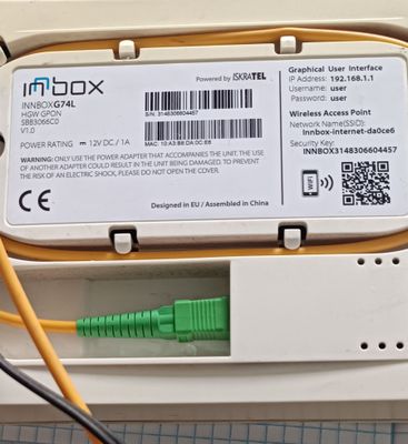 Wifi routor INBOX GPON