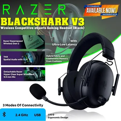 Razer Blackshark V3 Wireless Беспроводные Наушники THX ,3 режима