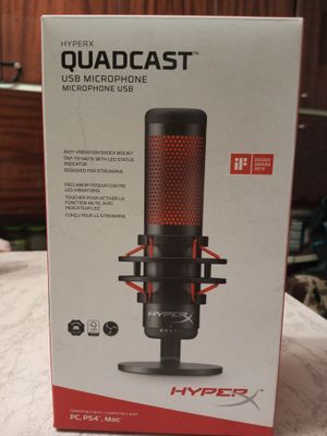 Игровой конденсаторный микрофон HyperX QuadCast