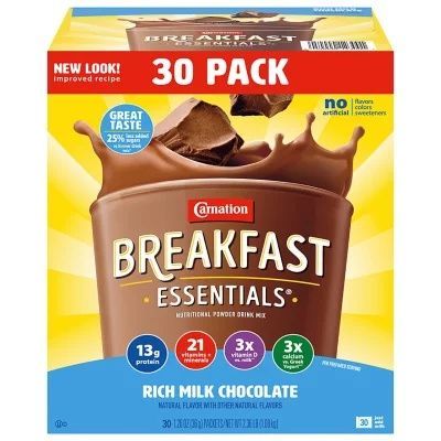 Carnation Breakfast Essentials Nutritional Powder Drink Mix, Chocolate