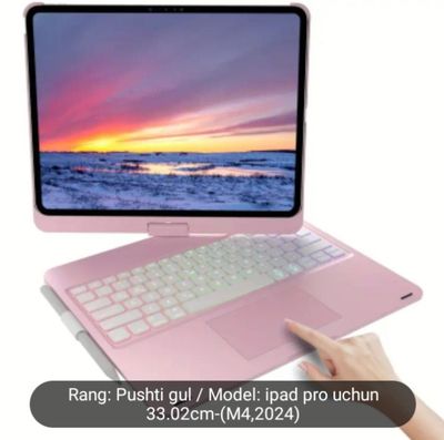 iPad pro uchun klaviatira qobiq 33.02 cm-(m4, 2024)