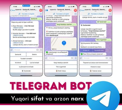 Telegram bot yarataman, Телеграм бот