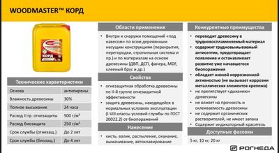 Огнезащитная пропитка КОРД