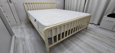 Металлическая кровать. Двухспальная кровать. Темир крават