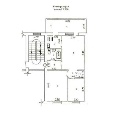 Продажа 3/3/5 Максим горький Буз Базар 71м2