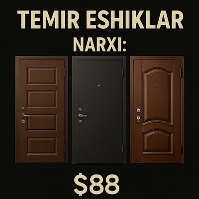 TEMIR eshiklar o'rnatib berish hizmati ham bor